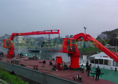 Marine deck knuckle telescopic boom crane hydraulic crane and easy maintance